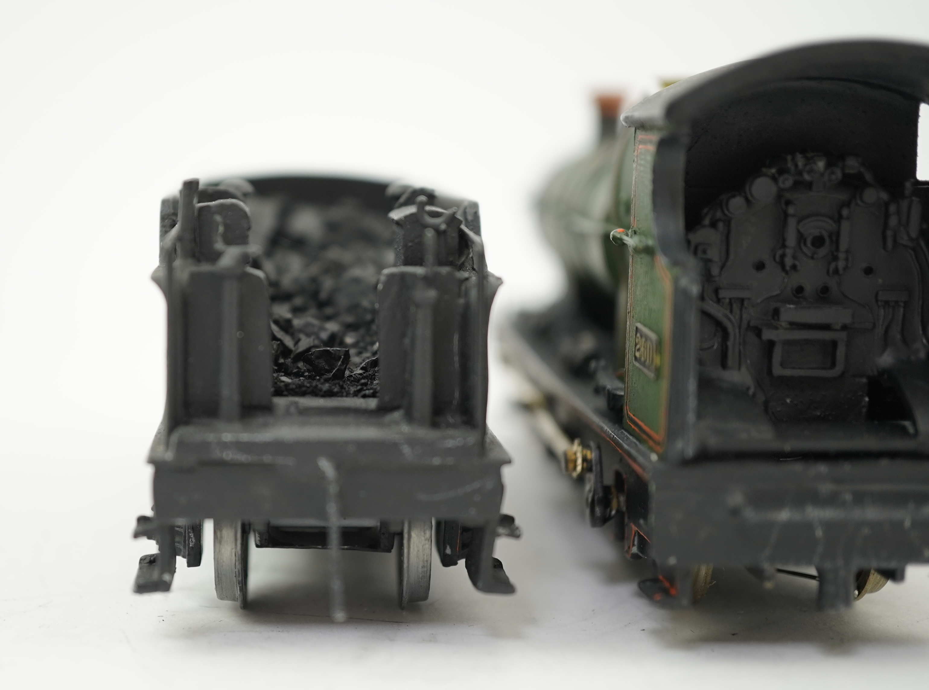 Two 00 gauge brass and white metal kit built Dean designed GWR tender locomotives; an Aberdare class 2-6-0, 2601, together with a Duke class 4-4-0, 3252, constructed, painted and lined to a high standard, both motored fo